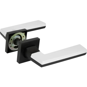 Дверные ручки 128 BL, комплект, цвет черный 85224948 STLM-2206640