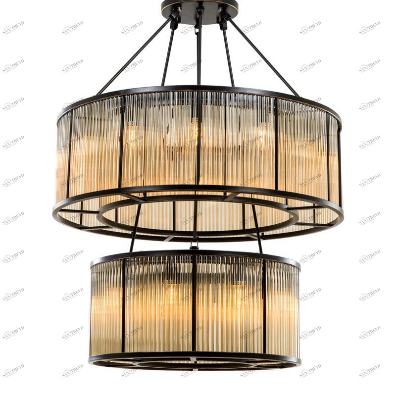 Люстра Bernardi от Eichholtz прозрачная 109638 EICHHOLTZ ДИЗАЙНЕРСКИЕ, EICHHOLTZ, ДВУХЪЯРУСНЫЕ 061511 Прозрачный 