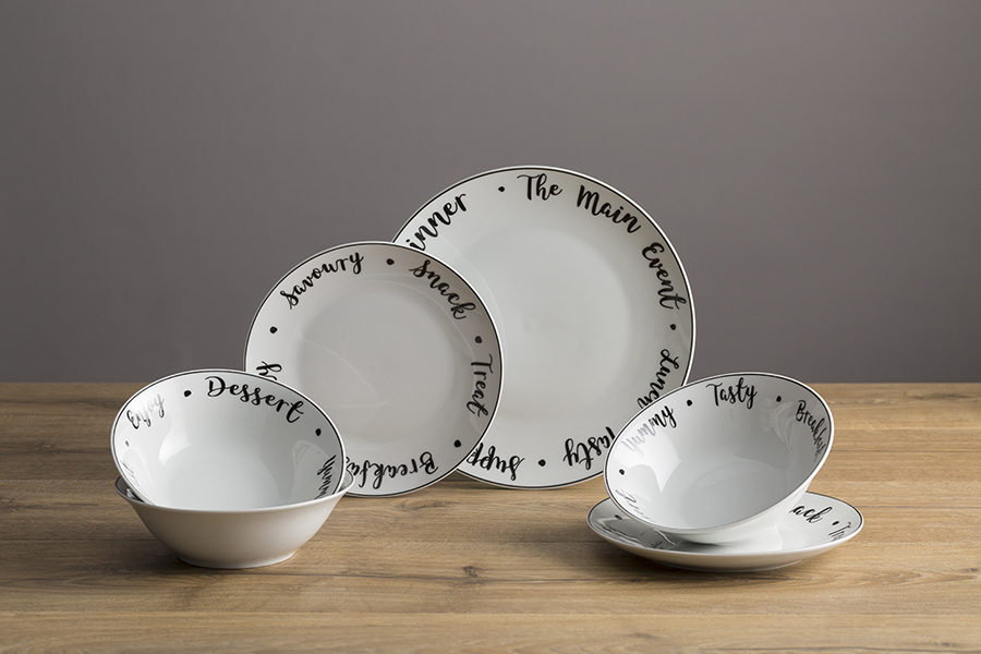 P_0059.611 Тарелка обеденная carnaby script d 26,5 см Price&Kensington  - Вид №6