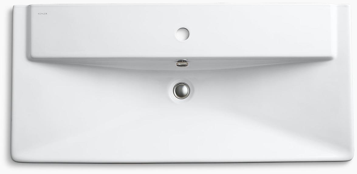 K-5149-1-47 Напольная раковина стоящая прямоугольная Kohler  - Вид №2