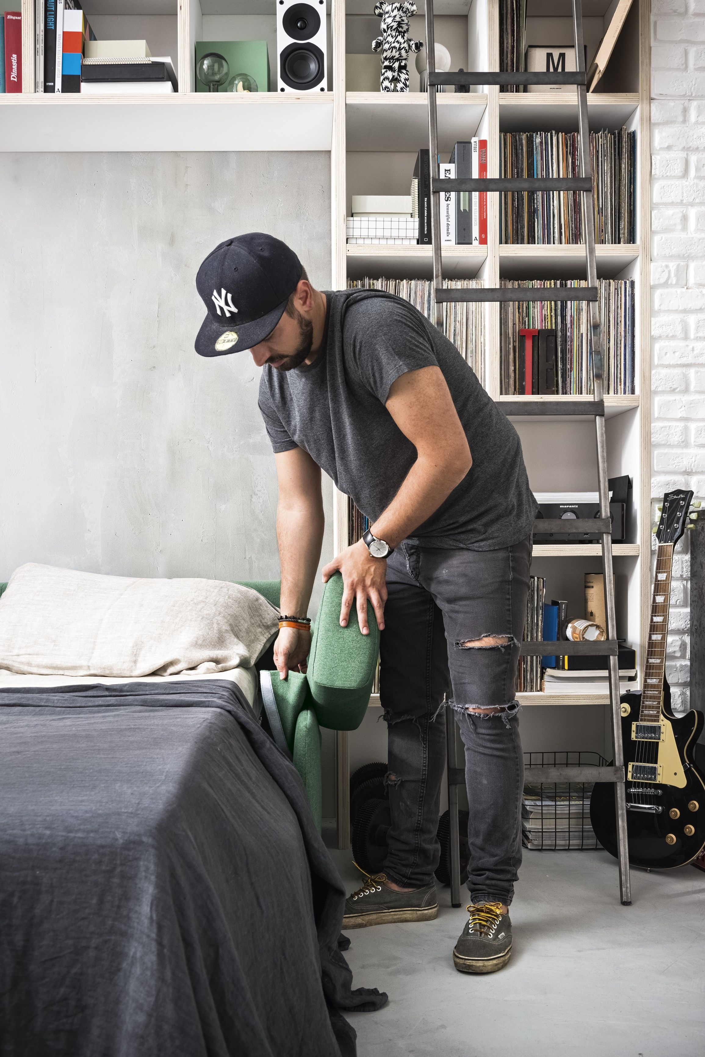 Двуспальный диван-кровать из ткани Felis Day &amp ARCH-00087857 - Вид №8