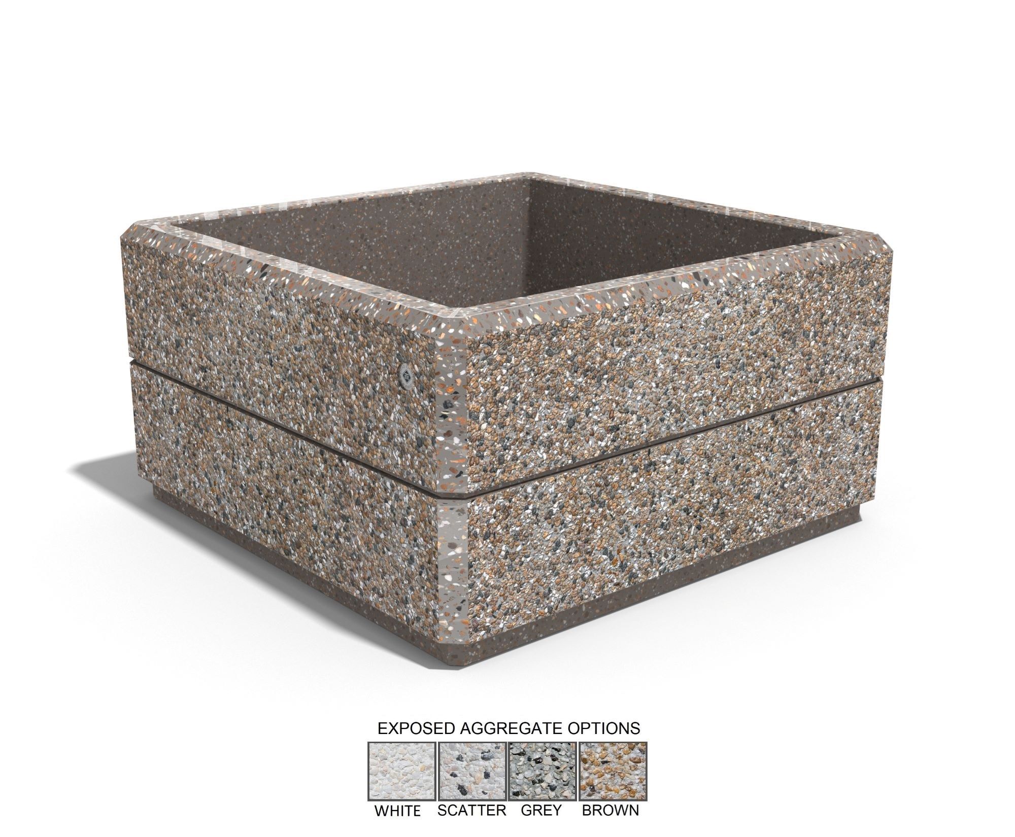 Бетонная квадратная плантатор ENCHO ENCHEV - ETE 74/75 ARCH-00100059 - Вид №6