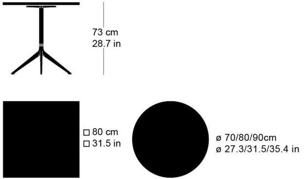 horgenglarus Квадратный стол из массива дерева с основанием 4 звезды  T-1014q  - Вид №1