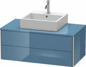 XS491104747 XSquare Тумбочка для подвесной консоли Каменно-синий глянцевый лак