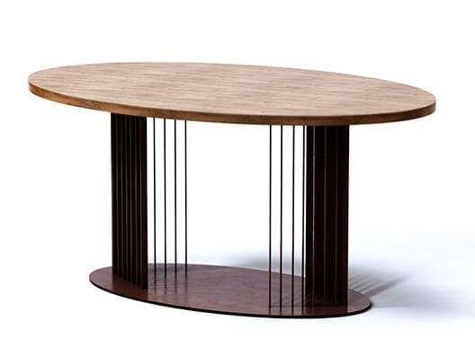 Овальный стол для гостиной из стали и дерева TrackDesign Ovov ARCH-00129098 - Вид №2