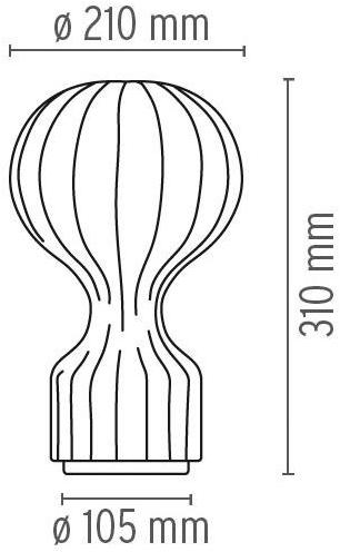 Flos Светодиодная настольная лампа из смолы кокона с диммером Home collection - tavolo sun-id-1496479 - Вид №8