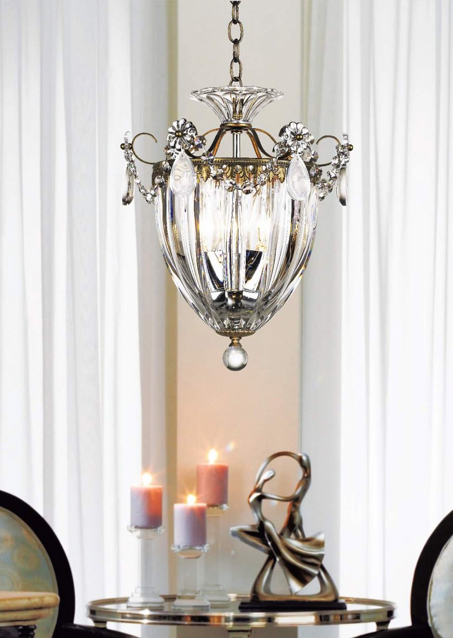 Люстра хрустальная 32х27 см серебряная Bagatelle 1243-40 A SCHONBEK ДИЗАЙНЕРСКИЕ 00-3883017 Прозрачный;серебро  - Вид №7