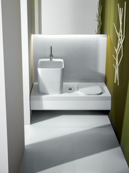 YXJW01 G-FULL 120x50 туалет правый с раковиной Hatria 