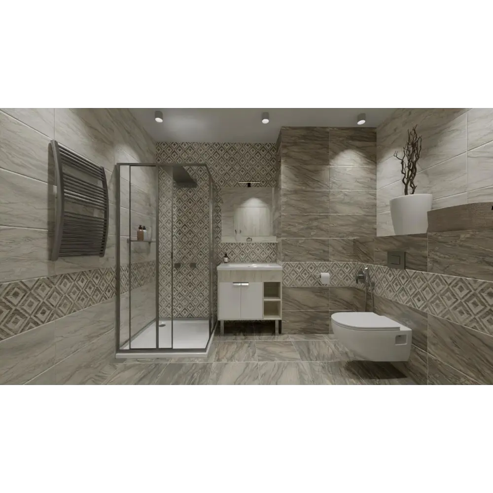 Плитка настенная Airslate Dec 30x60 см 1.62 м² цвет бежевый Santreyd STLM-2153937 - Вид №3