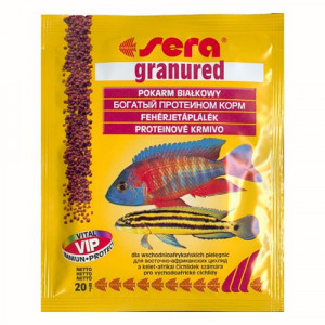 УТ0010395 Корм для рыб Granured Nature для мелких плотоядных цихлид 20г SERA