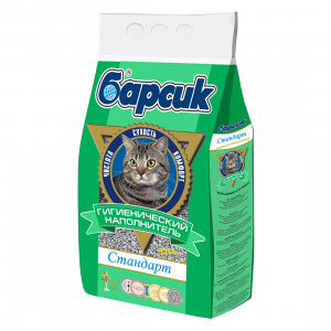 Т00020641 Наполнитель для кошачьего туалета Стандарт гранулы 4,54л БАРСИК