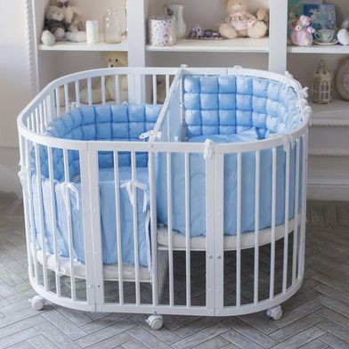 Манеж двухместная кроватка PlayPen 3 в 1 (без матрасов) 125 х 125 см COMFORTBABY  00-3949428 Разноцветный;белый Santreyd  - Вид №10