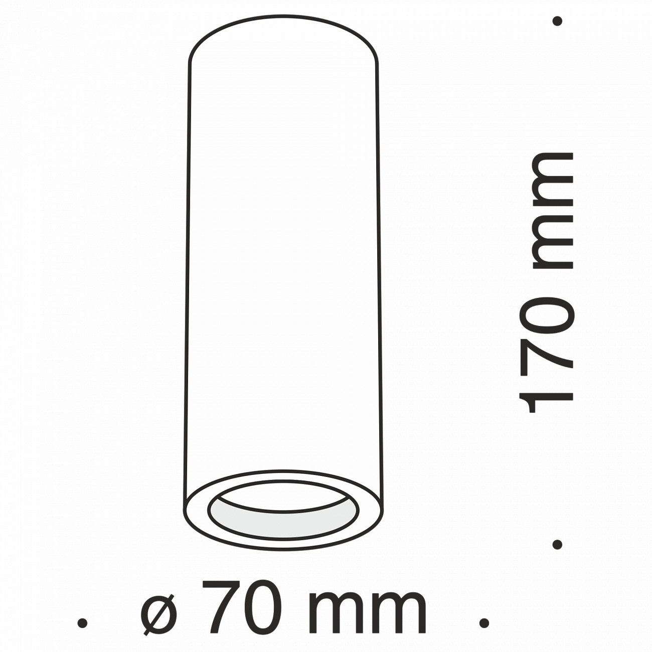 Спот потолочный с гипсовым плафоном 17 см белый Conik Gyps C004CW-01W TECHNICAL CEILING & WALL 00-3956994 Белый  - Вид №1