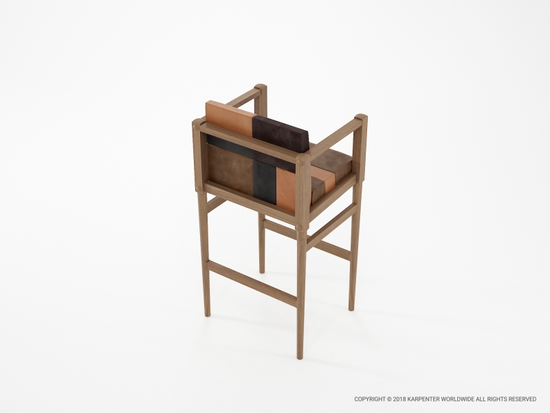 465_1112 Барный стул с подлокотником Karpenter  - Вид №3