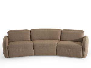 Модульный тканевый диван с откидной спинкой