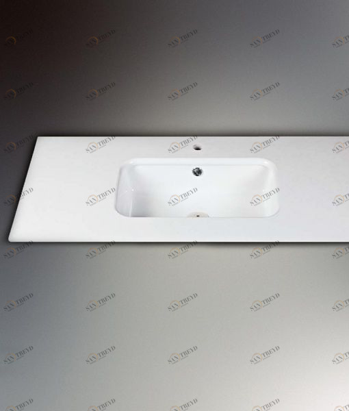 LA01 Накладная раковина под столешницу  квадратная IL TEMPO DEL 