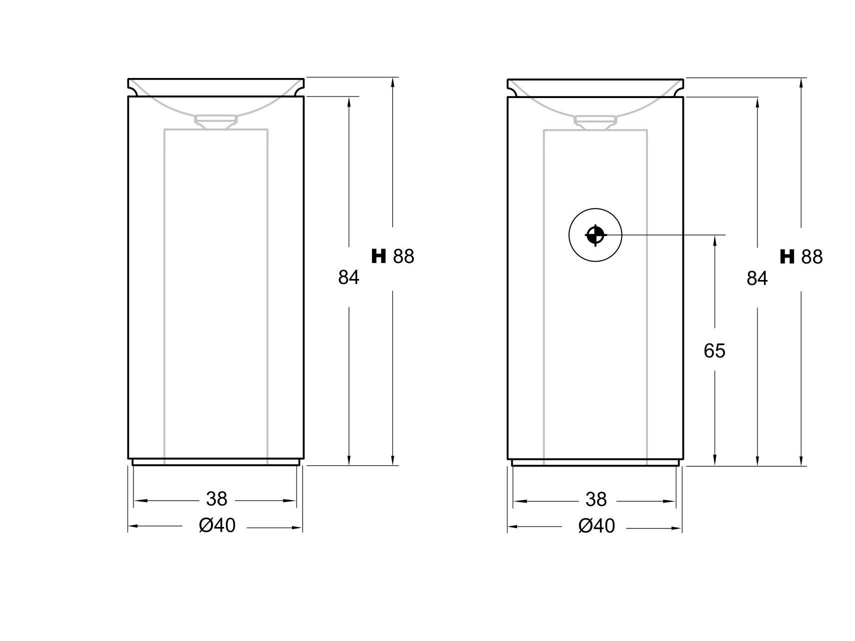 Отдельно стоящий круглый умывальник из мрамора Pietra Grey Inbani решетки ARCH-00034907 - Вид №16