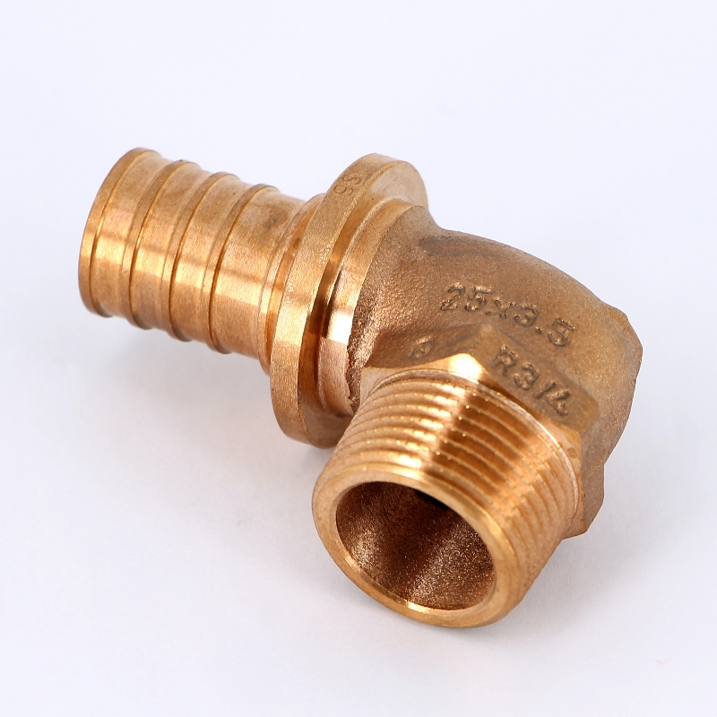 Угол надвижной Н REHAU 25х3/4" бронза 456350 - Вид №1