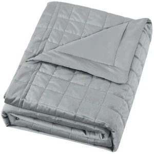 Покрывало Inspire Velvet Etna 220x240 см полиэстер цвет серый 82344955 STLM-2060720