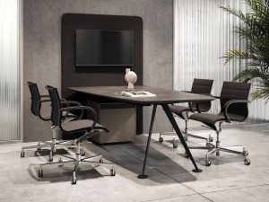 Деревянный стол для мультимедийных совещаний