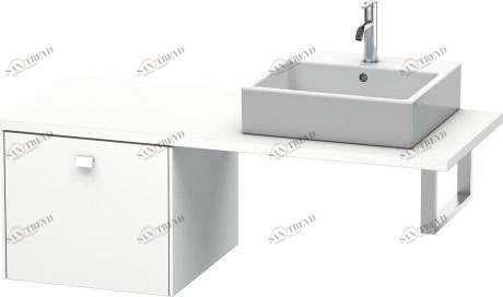 BR513201818 Brioso Шкафчик для консоли Белый матовый, декор Duravit