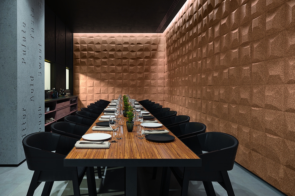 310 111 000 Пробковая 3D-плитка для стен Ramp GRANORTE 3DForms - Вид №2