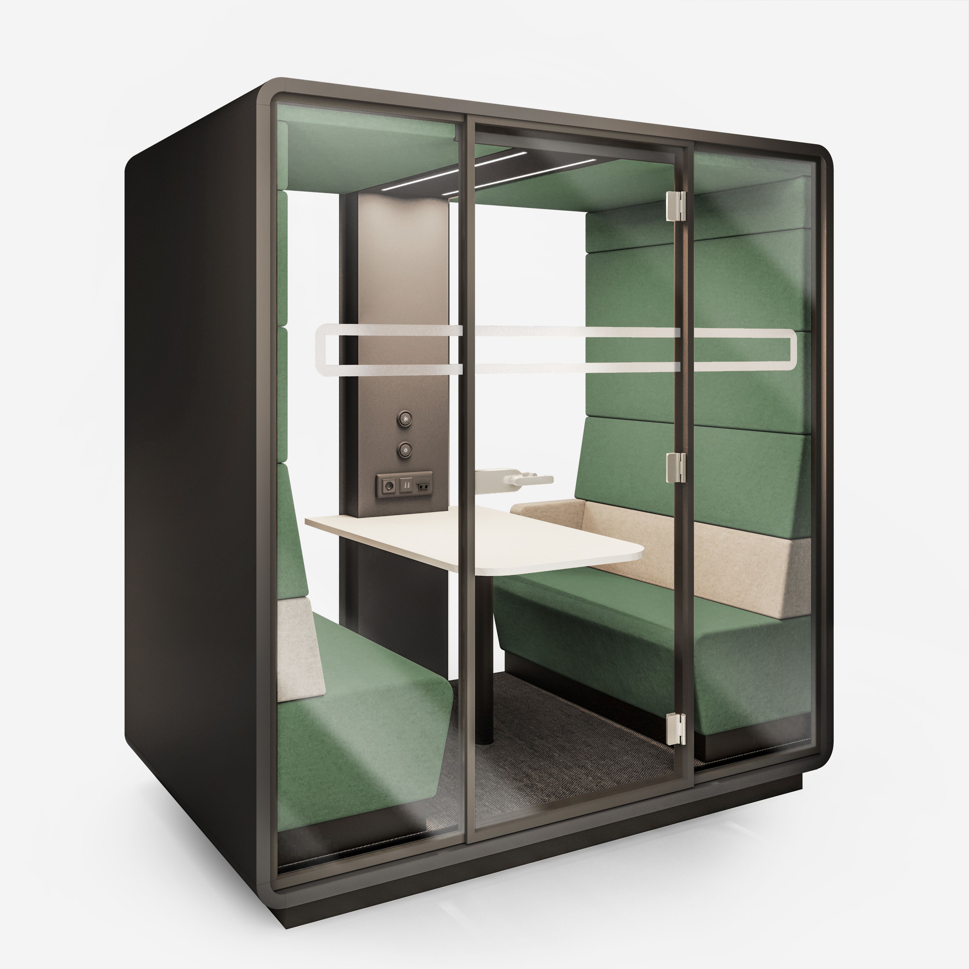 Многосторонняя акустическая офисная кабина со встроенным освещением Mikomax Smart Office Hushoffice ARCH-00086277 - Вид №21