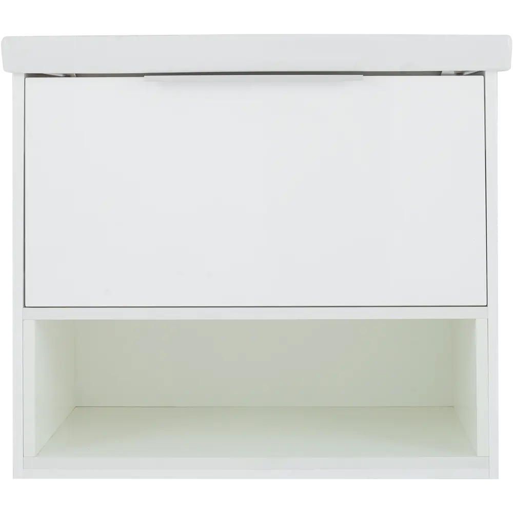 Тумба под раковину напольная/подвесная "Дана" 60 см цвет белый глянец SANFLOR STLM-2060610