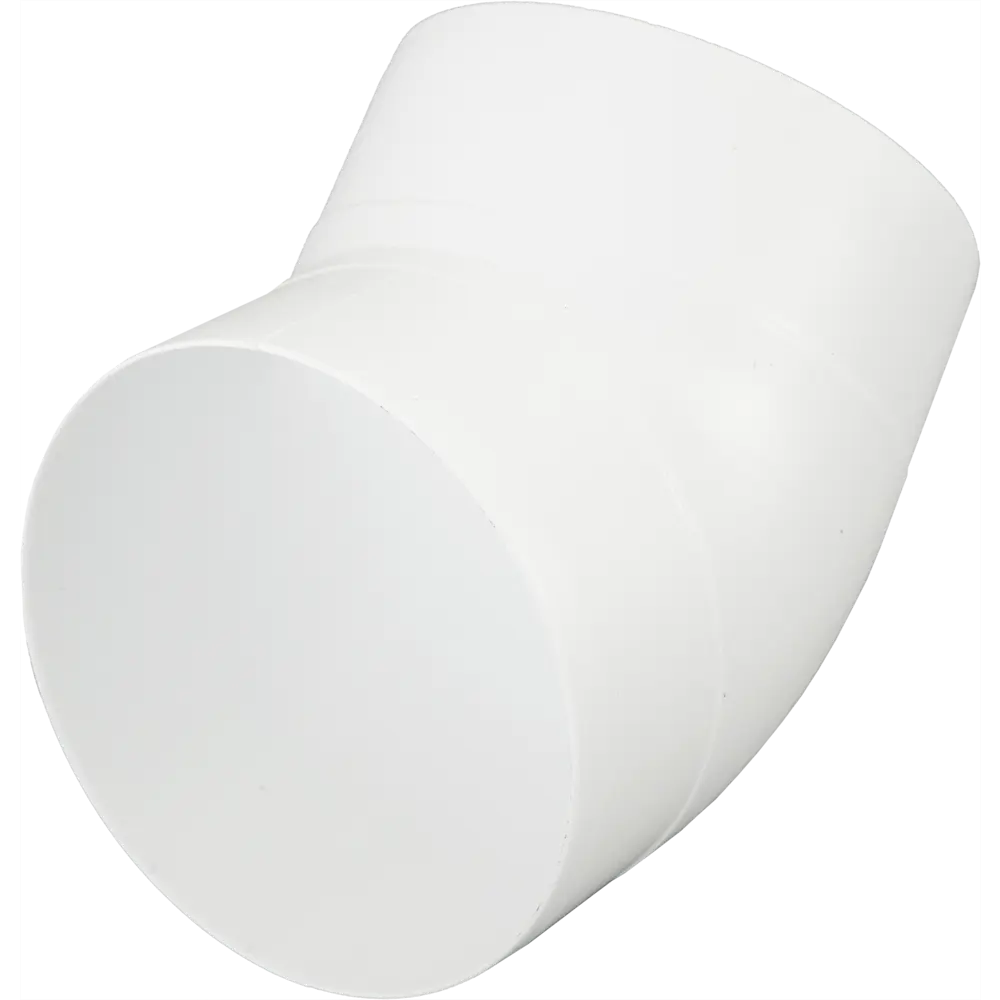 Колено пластиковое EQUATION для круглых воздуховодов 100 мм под 90° 83850454 STLM-0044933