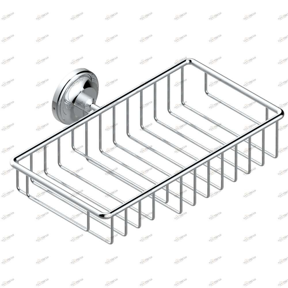 G47-2620 Полочка комбинированная для мыла и мочалки с фланцем 240 x 130 мм Thg-paris Vendôme Хром G47-2620 CAT.A