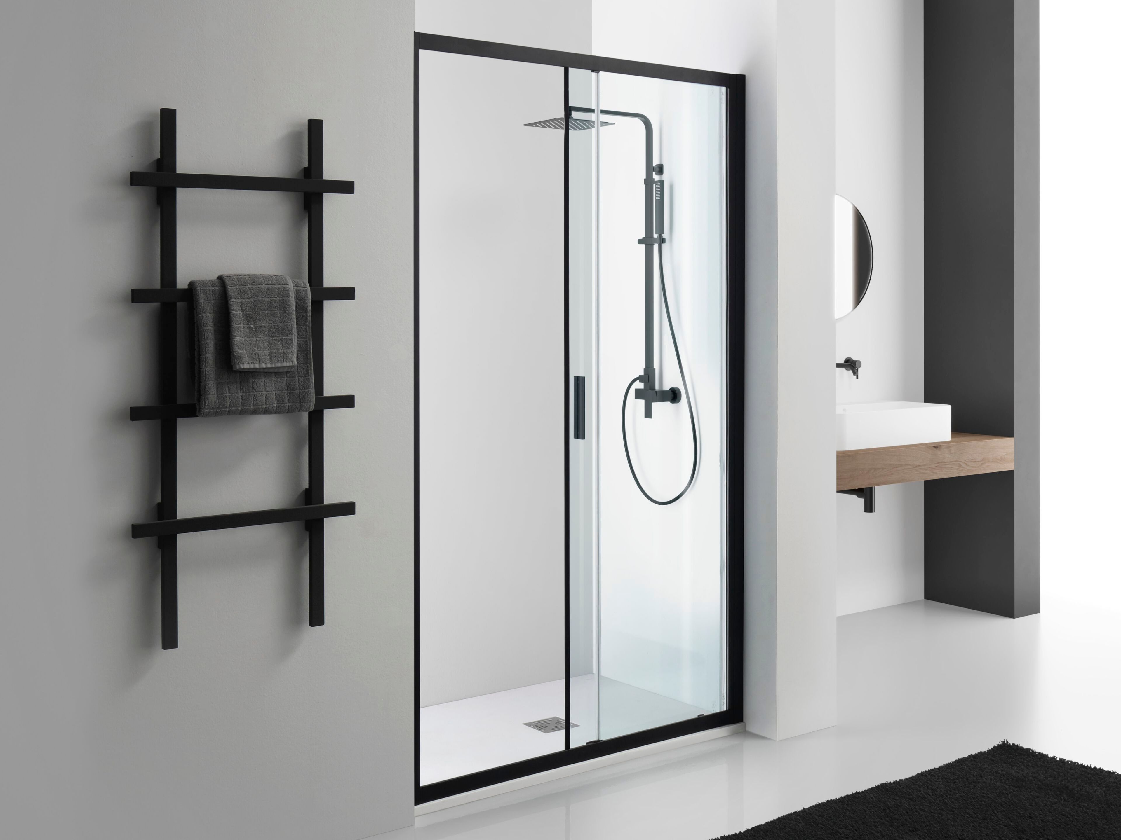 Алюминиевая и стеклянная нишевая душевая кабина TAMANACO PSCRAPID ARCH-00055219