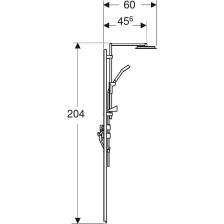 558.131.00.1 Душевая стойка IDO Showerama 10-5 Comfort Geberit  - Вид №2