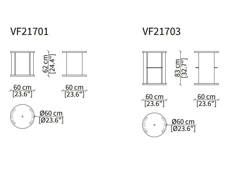 Деревянная вращающаяся Книжная полка Vittoria Frigerio ROMA ARCH-00066822 - Вид №6