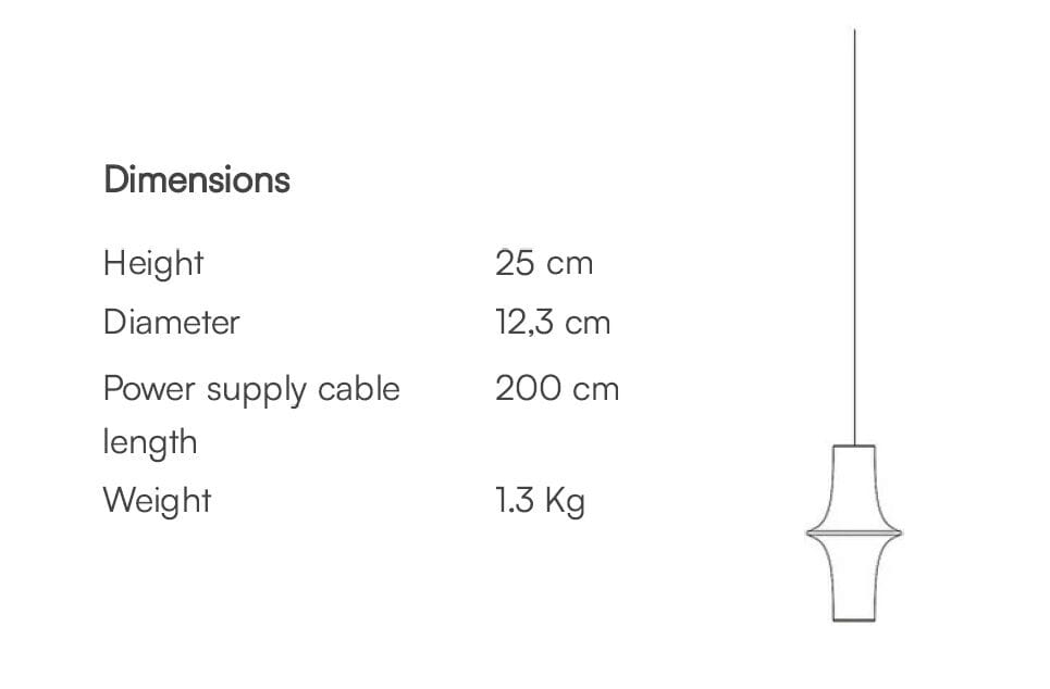 Алюминиевый подвесной светильник с розеткой Martinelli Luce Avro ARCH-00148875 - Вид №11