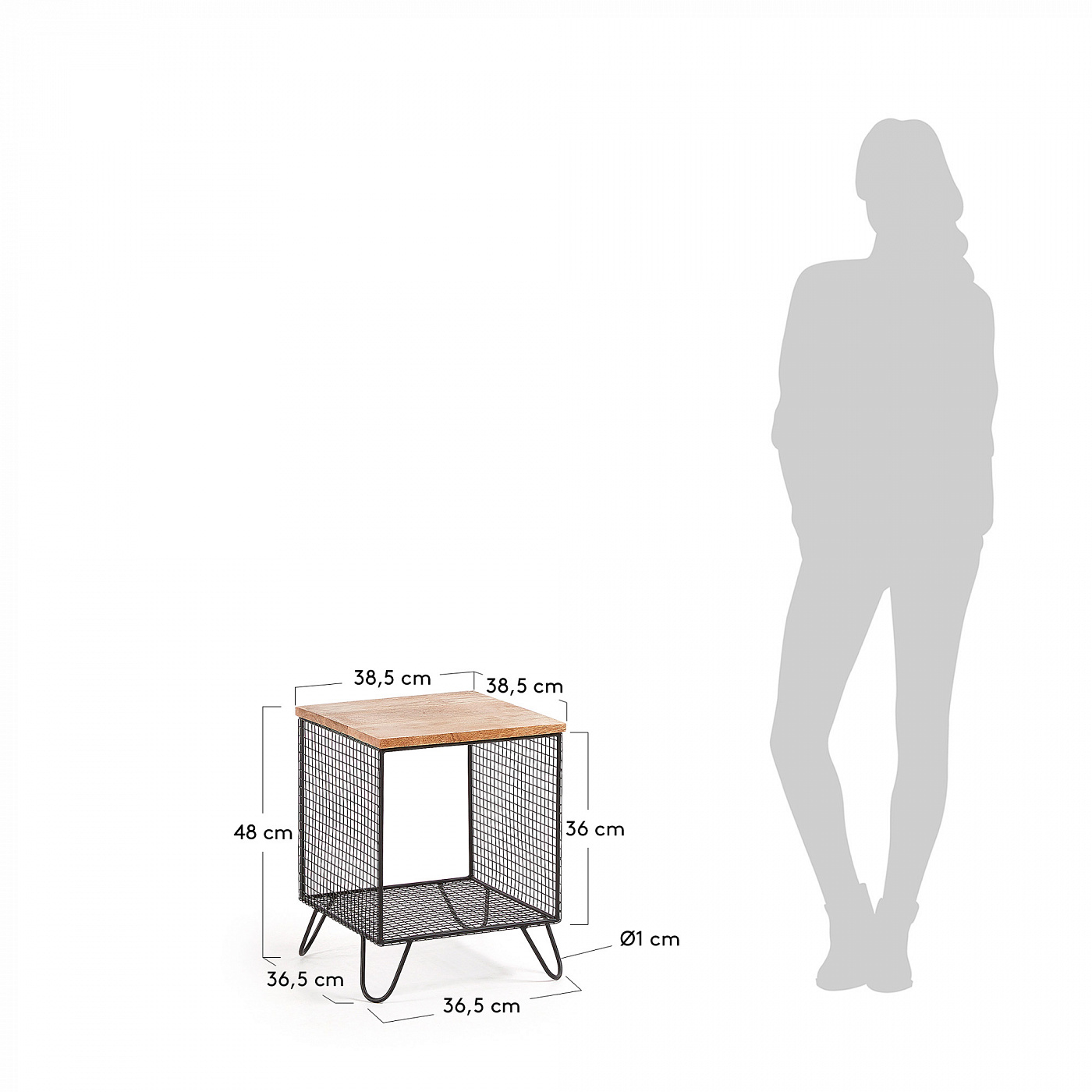 065099 Столик Interni черный La Forma Aida - Вид №4