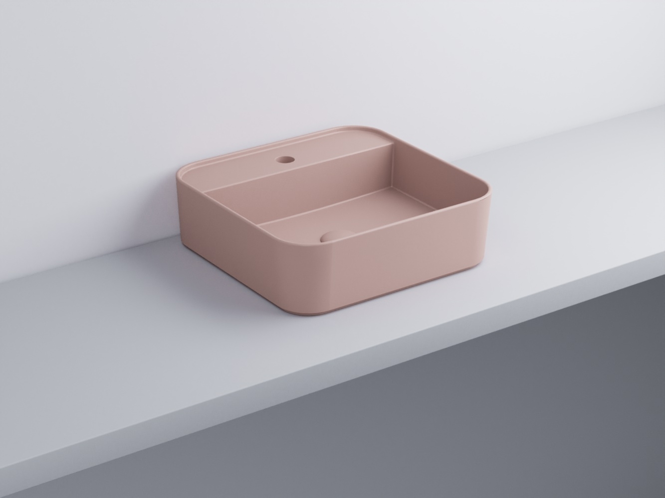 SHCOLAQF-CP Раковина квадрат одно отверстие под смеситель cielo Shui Comfort Ceramica Cielo