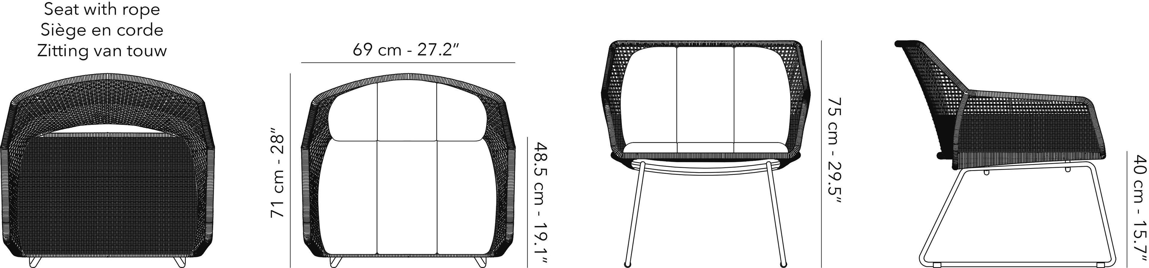 Веревочное кресло Jardinico руки ARCH-00019339 - Вид №5