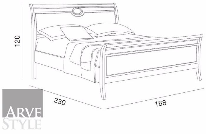 Arvestyle Двуспальная кровать из массива дерева Amalfi Sl-0119-8 - Вид №1