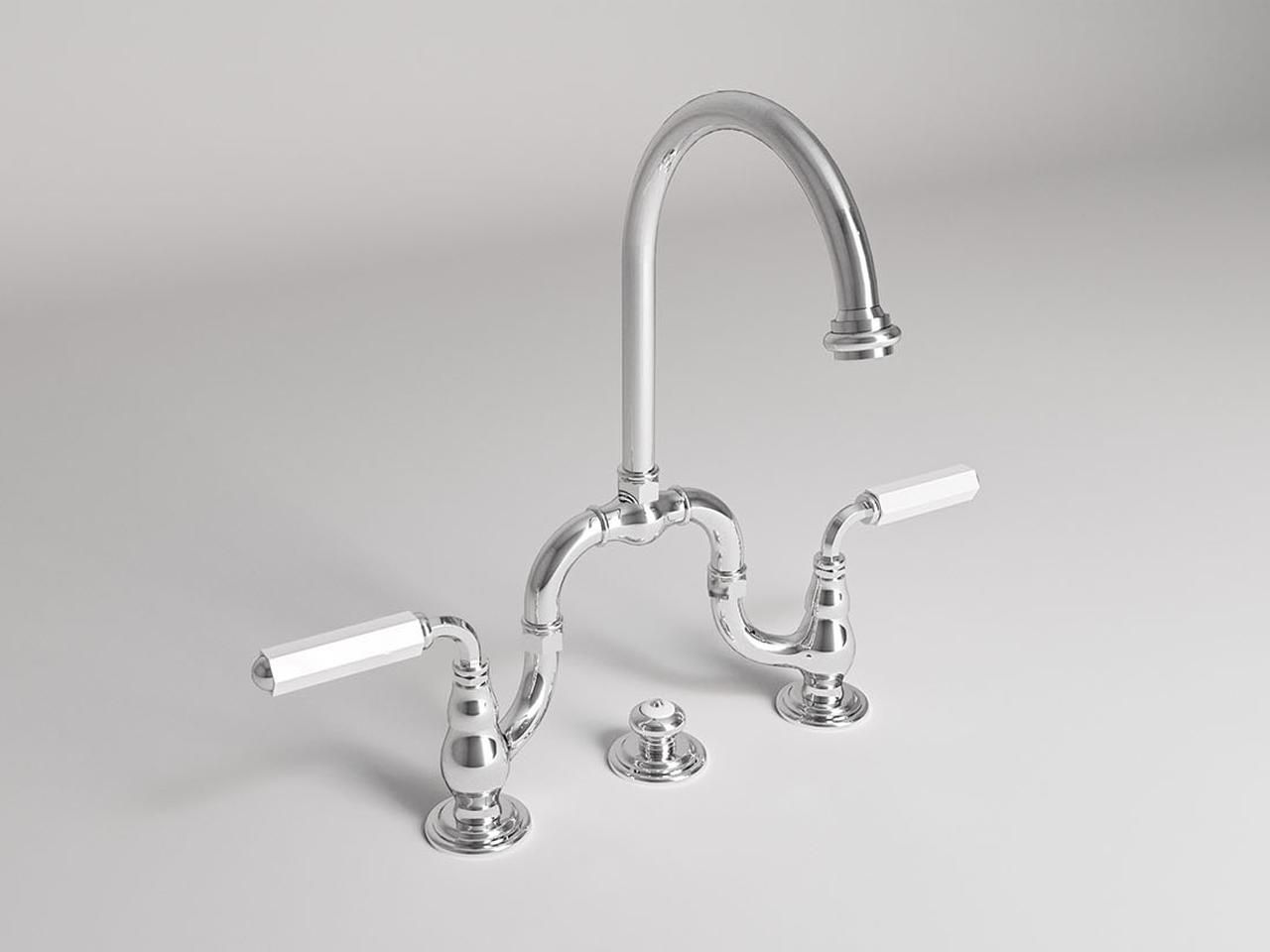 Смеситель для раковины с 3 отверстиями Park Avenue Dark White ARCH-00142692 - Вид №1