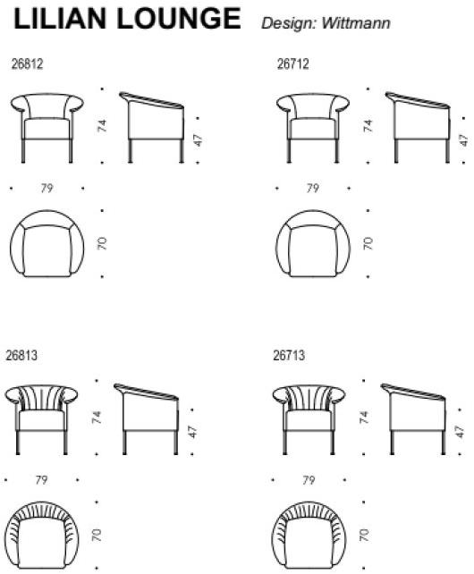 Wittmann Кресло из ткани sun-id-1443946 - Вид №5