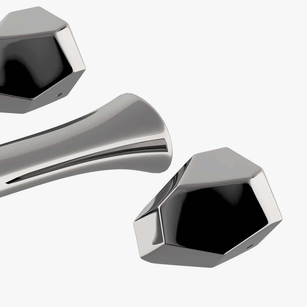 ISLS65 Настенный смеситель для унитаза Isla с металлическими ручками из жеода Waterworks - Вид №1