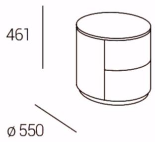 Dall'Agnese Прикроватная тумба с ящиками Christal sun-id-1493677 - Вид №2