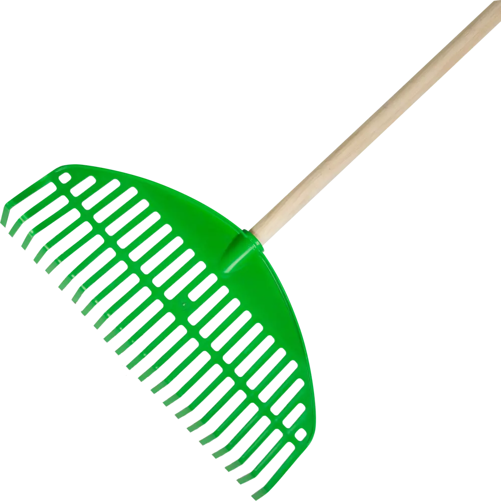 Грабли веерные Оазис 22 зуба 140 см пластик, с черенком Инструм-Агро STLM-2072644 - Вид №2