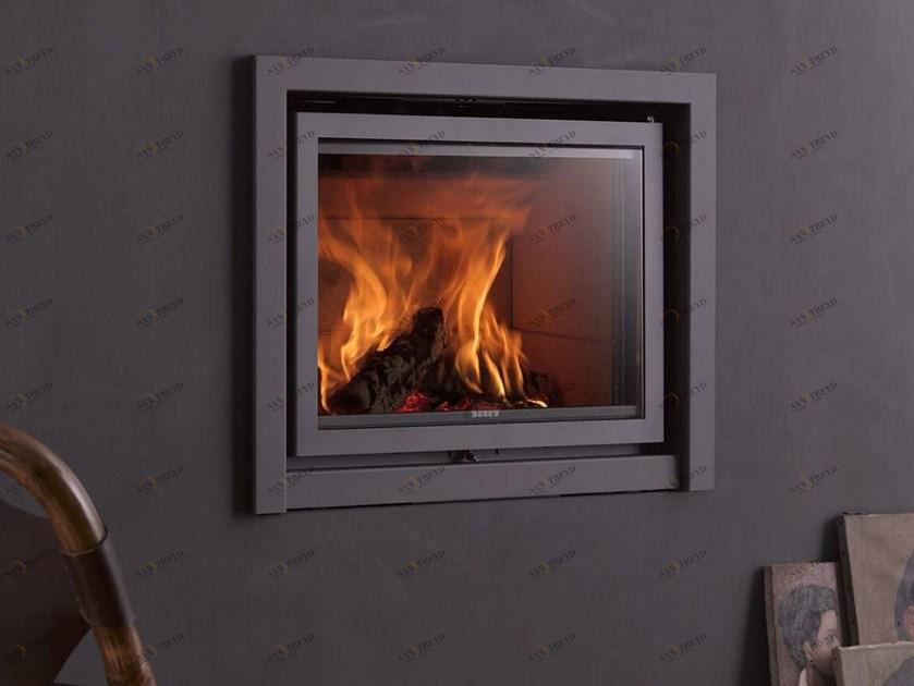 Stûv Встроенный камин на дровах с панорамным остеклением Stûv 16 sun-id-1410607