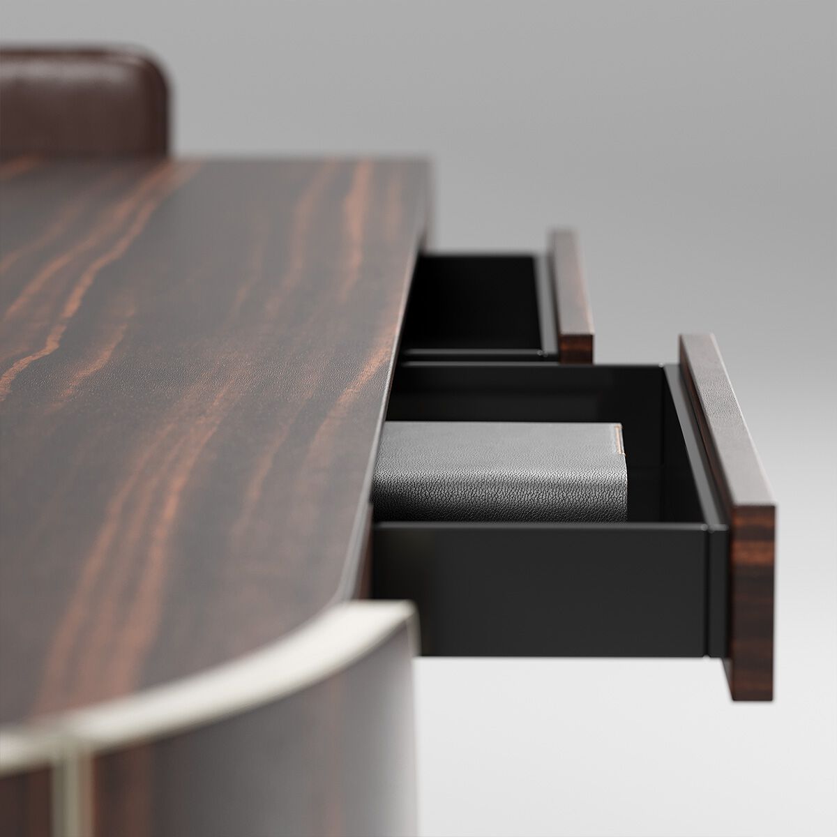 Кожаный стол с ящиками Capital Collection Duna ARCH-00135864 - Вид №4