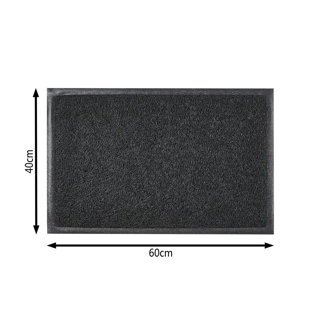 Коврик Inspire Vinyl Diamond 40x60 см ПВХ на виниле цвет чёрный 82386005 STLM-2166500  - Вид №3