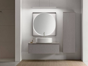 Подвесной туалетный столик с зеркалом