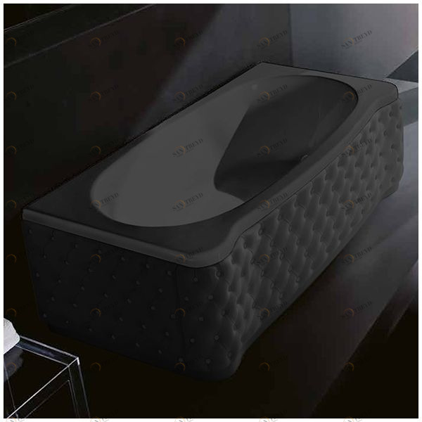 Ванна Gruppo treesse New Classic Young VTL-V6741-DX-KC-C чёрная прямоугольная правая чёрная кожа VTLV6741DXKCC