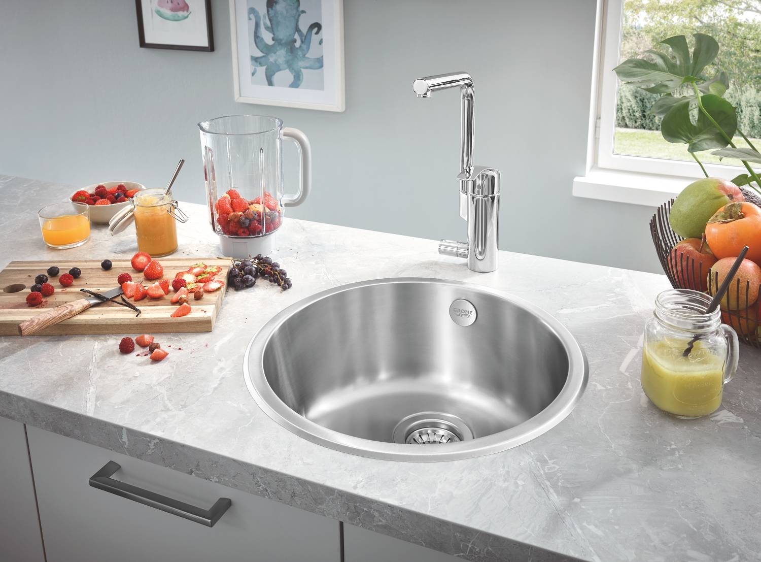 31720SD0 Мойка кухонная овальная Grohe K200 - Вид №3