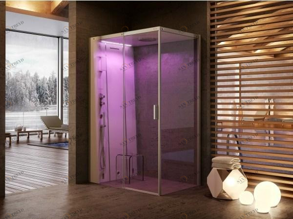 Jacuzzi® Многофункциональная душевая кабина из хрусталя с турецкой баней Cloud sun-id-1492291